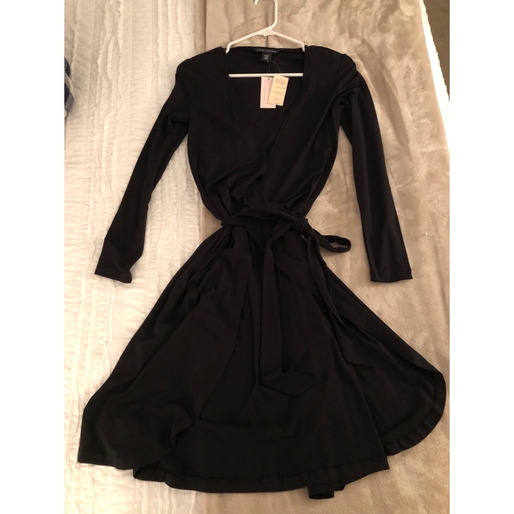 Black banana republic low cut dress